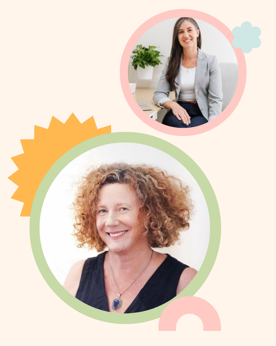 Georgie Stephen, naturopath and nutritionist, and Dr Mary Bourke, chiropractor and CEO of Myo Munchee, two of the expert guests featured in The Face Place's Oral Ties Private Podcast Series.